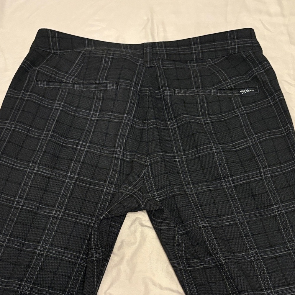 Hollister Black Plaid Slacks - Picture 4 of 8